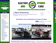 Tablet Screenshot of electricandhybridcars.com